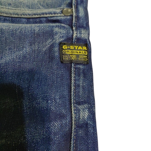 G STAR Raw Jeans Men's Button Fly Size 34 X 32 Boot Cut Straight Leg Denim - Picture 3 of 13